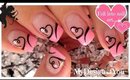 Easy Valentine's Day Nail Art | Cute Heart French Tip Nails ♥