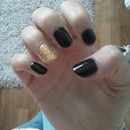 black and gold