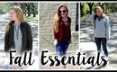 Fall Essentials 2016
