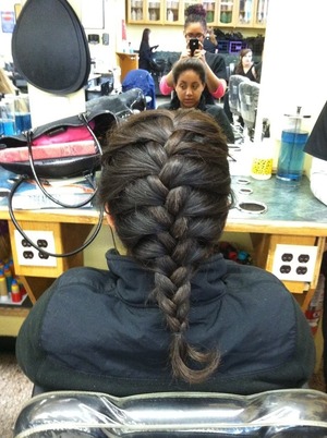 French braid I did at school 😍😍💇🙋💅