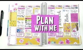 Erin Condren Life Planner PLAN WITH ME Vertical and Hand Lettering in my planner Calligraphy planner