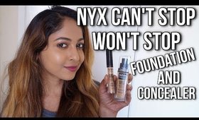 NYX Can't Stop Won't Stop Foundation & Concealer REVIEW | Stacey Castanha