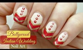 Easy Bollywood Indian Wedding Nail Art Design!