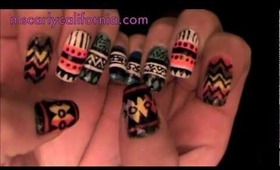 Native American/ Tribal Inspried Nails Part 1