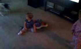 Colton learning how to crawl