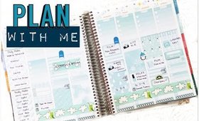 Plan with me: WINTER WONDERLAND Erin Condren Life Planner Weekly Spread / Erin Condren Vertical #33