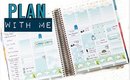 Plan with me: WINTER WONDERLAND Erin Condren Life Planner Weekly Spread / Erin Condren Vertical #33
