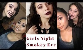 Smokey Eye and Vampy Lips on my friend Gina!