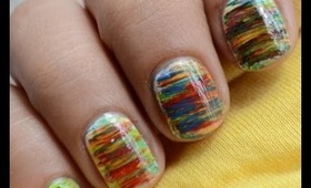 Nail Art Designs SHORT Nails - How To With cute fan brush Art Design Nail Art About Beginners Nails