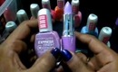 maybelline nail polish collection (plus limecrime lipstick shade mint to be,dlilac comparison)