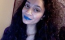 OCC lip tar tutorial-Grey smokey eyes w/ blue glitter lips!!