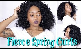 CURLY Hair For Spring!  Its A Wig - YEVA 💙  WIG REVIEW ***Hairsofly***