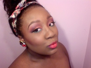 1980's makeup inspired by Whitney Houston.