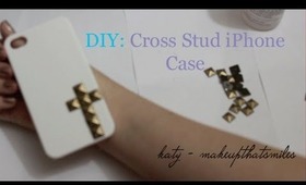 DIY iPhone Stud Cross Phone Case