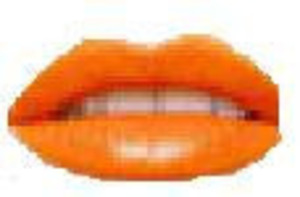 Orange Lipstick with Vitamin E and Aloe.