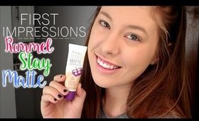 First Impressions ♡ Rimmel Stay Matte Foundation!