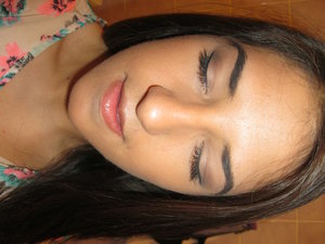 Here,little daily brown shadow,eyeliner,mascara,bronzer and lipgloss