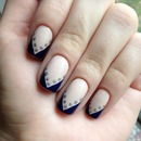 Nude and Navy with a Little Sparkle