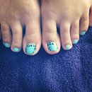 My work - Pedicure with Shellac