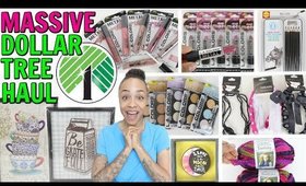 MASSIVE DOLLAR TREE HAUL! BRAND NEW MAKEUP NEW DECOR AND SO MUCH MORE!