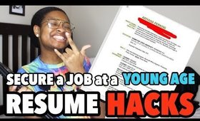 10 College RESUME HACKS!!! ( SECURE THE BAG 2018)