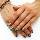Emerald Aloha Nails