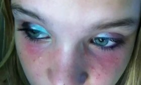 Monster (energey drink) Eyeshadow inspired look