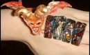 Halloween nail art 3D acrylic demon Latina Nails contest entry