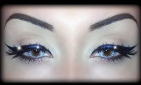 Winged Glitter Eyeliner Tutorial (How to create your glitter eyeliner) using MULAC