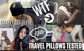 TRAVEL HACKS TO SLEEP ON A PLANE EVERYONE MUST KNOW: TESTING CRAZY TRAVEL PILLOWS