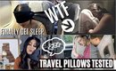 TRAVEL HACKS TO SLEEP ON A PLANE EVERYONE MUST KNOW: TESTING CRAZY TRAVEL PILLOWS