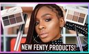 TRYING NEW FENTY BEAUTY PRODUCTS! Snap Shadow Palettes, Flypencil, and Full Frontal Mascara