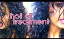 HAIR | how to: hot oil treatment for healthy curly hair (healthy curly hair journey)