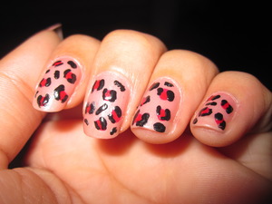 I love animal prints hence decided to do leopard print, ignore any faults.