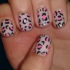 Pink Leopard Print Nails