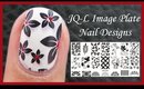 JQ-L FLOWER IMAGE PLATE STAMPING NAIL ART DESIGN TUTORIAL FOR SHORT NAILS FOR BEGINNERS EASY SIMPLE