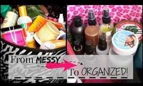 How I Organize My Natural Hair Products | Shawnte Parks