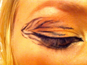 Tiger eyes! looked 100 times better in person! I wasn't finished in this photo, but this is the almost done photo!