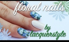 White Floral Nail Art Tutorial | lacquerstyle
