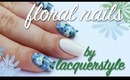 White Floral Nail Art Tutorial | lacquerstyle