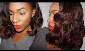 GRWM: Matte Skin, Bold Lips & Loose Waves