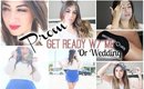 Get Ready With Me: Prom or Wedding Makeup, Hair, Outfit (GRWM)
