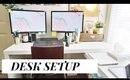 Work From Home Desk Setup & Tour + Tips for WFH