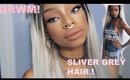 Get Ready With Me:My Sliver Grey Hair !