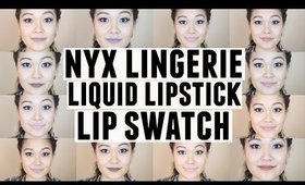 NYX Lingerie Liquid Lipsticks / Lip Swatch / First Impressions