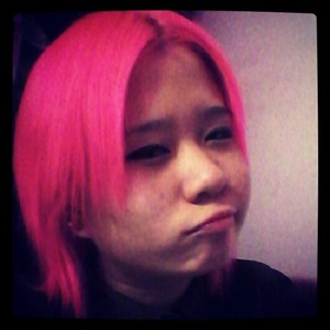 need not to say more.its pink!!as usual.bleached n dyed.^^