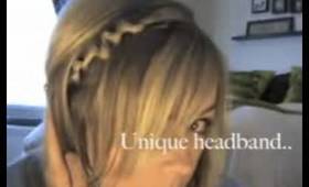 Headband hairstyle fun using your own hair! | Naturesknockout.com