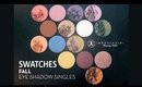 Anastasia Beverly Hills New Fall Eye Shadow Singles Swatches