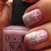 Pink glitter gradient manicure
