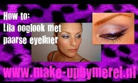 How To: Lila zachte ooglook met paarse eyeliner Make-upByMerel